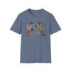 Dog Dad T-Shirt, Cute Paw Print & Puppy Graphic Tee, This soft, Embroidery Style Effect