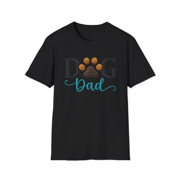 Dog Dad Tee, Because Fur Is a Fashion Statement, Tee for Pet Lovers, Embroidery Style Effect