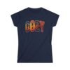 Cozy Season Women's Tee, Retro Fall Vibes Graphic Shirt, Embroidery style effect