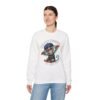 Unisex Crewneck Sweatshirt, Cute Cartoon Monkey Graphic