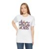 9432534426561576037_2048.jpeg Unisex Tee, Ask Me About My Cats T-Shirt, A Conversation Starter for True Cat Lovers