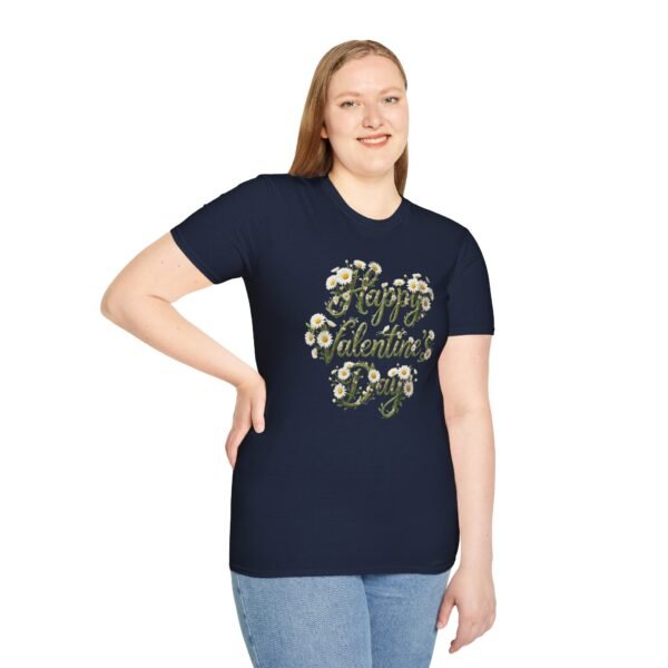Valentine’s Day Floral T‑Shirt, Happy Valentine’s Day, Women's Tee