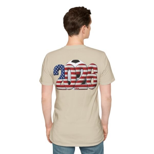 USA T-Shirt, 2026 Soccer T-Shirt Fan Design, Embroidery Style Effect