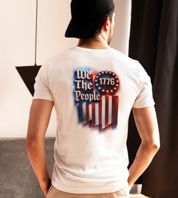 1 🎆 United We Celebrate, Presidents Day Unisex White Tee