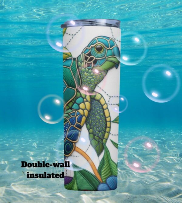 Carry the Ocean with You – Sea Turtle Skinny Tumbler (20 oz)