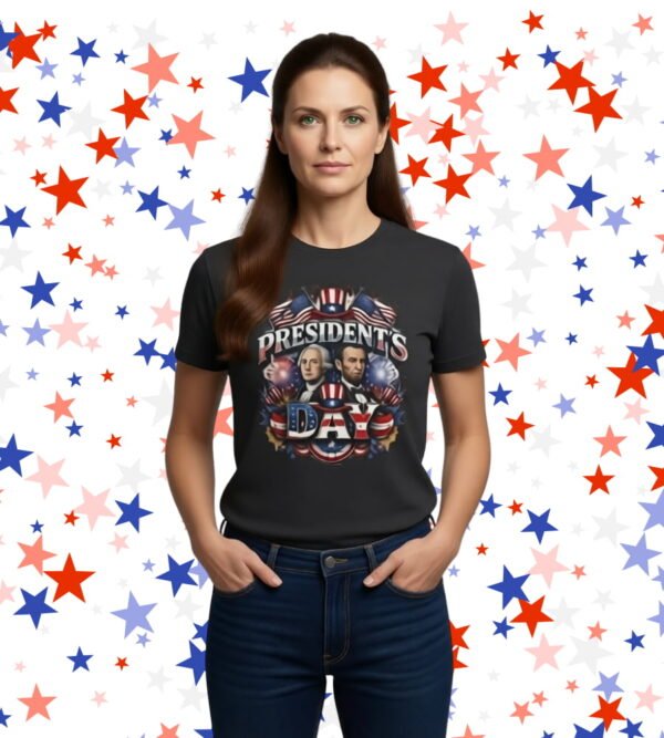 Presidents Day Patriotic Portraits Tee, Unisex T-Shirt
