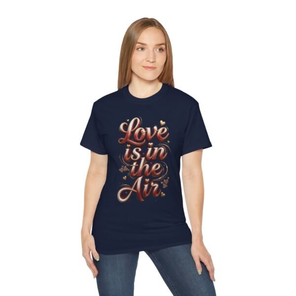 Love Is in the Air Tee, Romantic Valentine’s Day Graphic Shirt, Women's Tee
