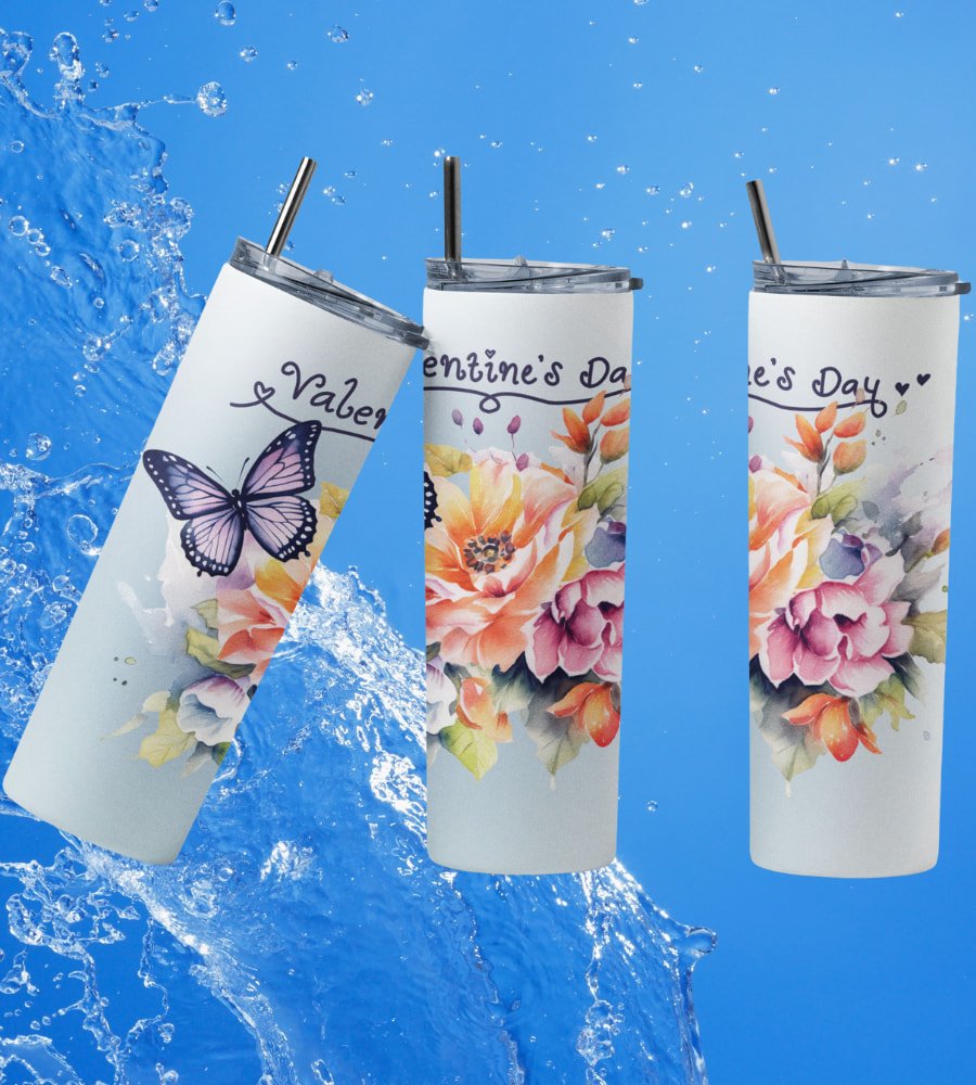 Valentine’s Day Stainless Steel Tumbler 20 oz, Hot & Cold Drinks