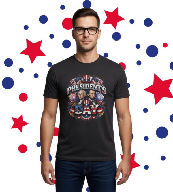 Presidents Day Patriotic Portraits Tee, Unisex T-Shirt