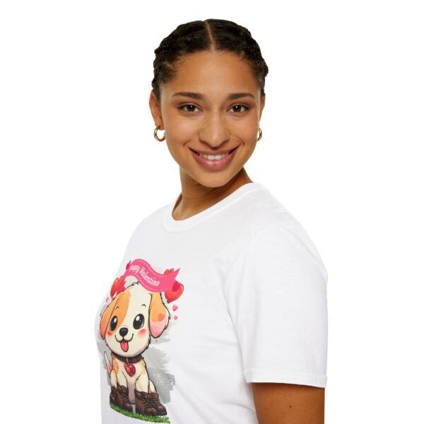 Valentine’s Day Puppy Love Tee, Cute Dog Shirt with Hearts