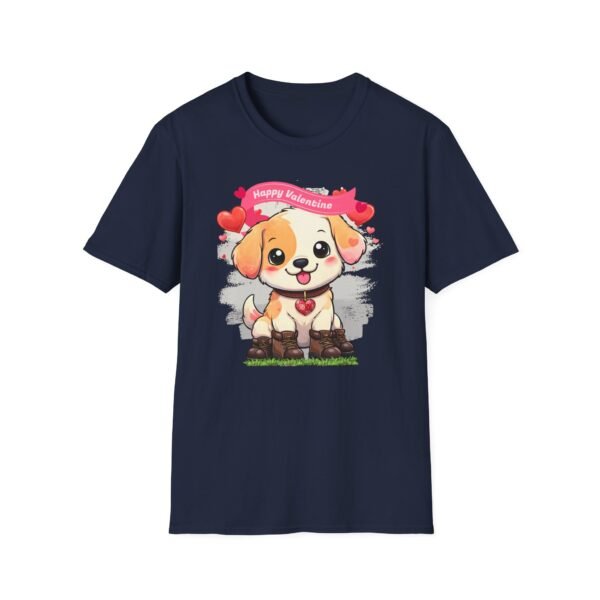 Valentine’s Day Puppy Love Tee, Cute Dog Shirt with Hearts