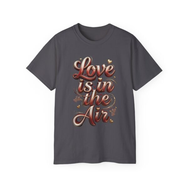 Love Is in the Air Tee, Romantic Valentine’s Day Graphic Shirt, Women's Tee