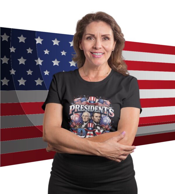 Presidents Day Patriotic Portraits Tee, Unisex T-Shirt