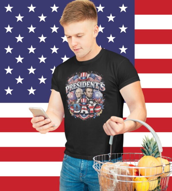 Presidents Day Patriotic Portraits Tee, Unisex T-Shirt