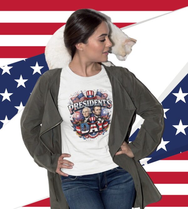 Presidents Day Patriotic Portraits Tee, Unisex T-Shirt