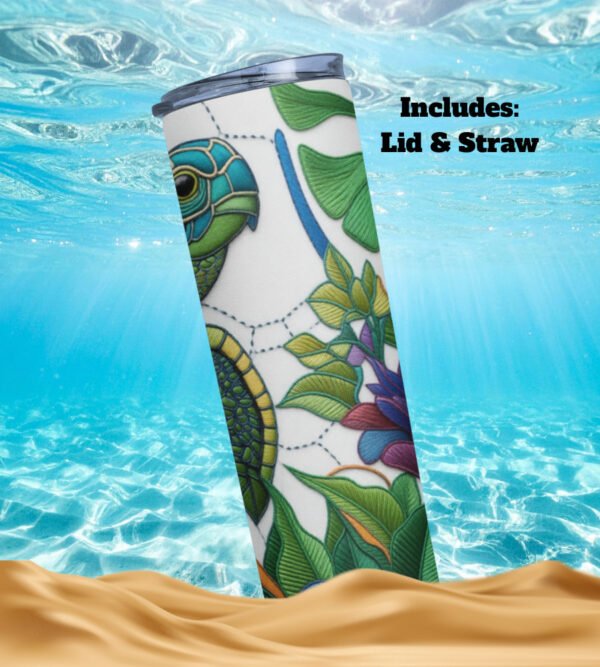 Carry the Ocean with You – Sea Turtle Skinny Tumbler (20 oz)