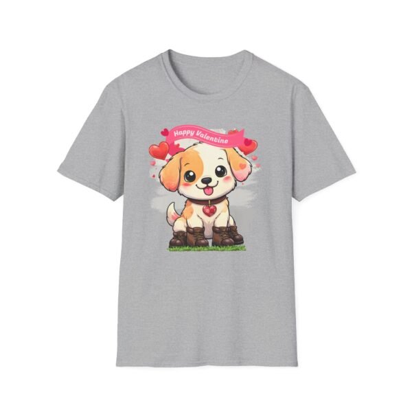 Valentine’s Day Puppy Love Tee, Cute Dog Shirt with Hearts