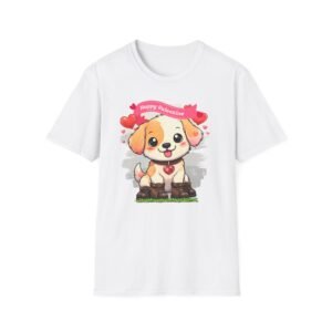 3527144549026789273_2048.jpeg Valentine’s Day Puppy Love Tee, Cute Dog Shirt with Hearts