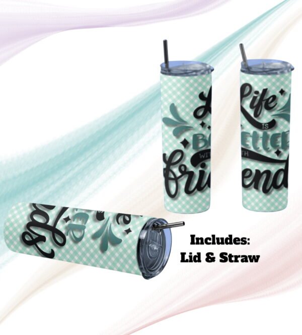 ๐ Best Friends Stainless Steel Tumbler โ Summer Vibes Edition ๐ Best Friends Stainless Steel Tumbler โ Summer Vibes Edition