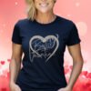 Be My Valentine Heart Tee,  Women's Valentine's Day Graphic Shirt
