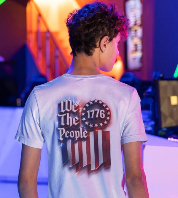 5 🎆 United We Celebrate, Presidents Day Unisex White Tee