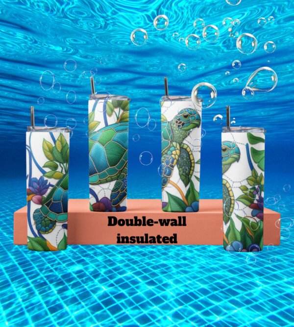 Carry the Ocean with You – Sea Turtle Skinny Tumbler (20 oz)