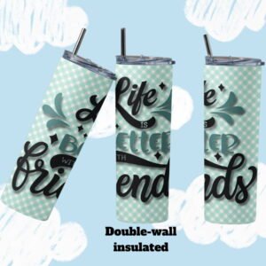 🌊 Best Friends Stainless Steel Tumbler – Summer Vibes Edition 🌊 Best Friends Stainless Steel Tumbler – Summer Vibes Edition