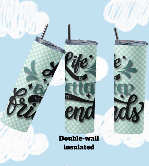 ๐ Best Friends Stainless Steel Tumbler โ Summer Vibes Edition ๐ Best Friends Stainless Steel Tumbler โ Summer Vibes Edition
