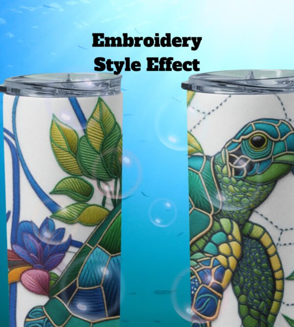 Carry the Ocean with You – Sea Turtle Skinny Tumbler (20 oz)