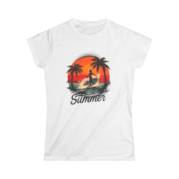 9490465388687975822_2048.jpeg Retro Palm Tree Sunset Women’s Tee, Summer Surf & Beach Graphic T-Shirt